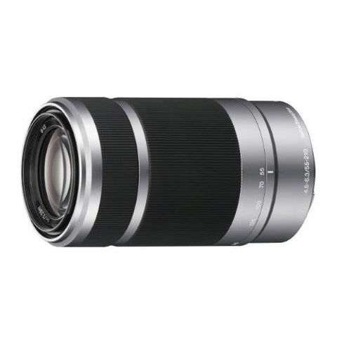 Sony SEL55210 E 55-210mm F4.5-6.3 OSS E-mount Wide Zoom Lens - Silver (Certified Refurbished)