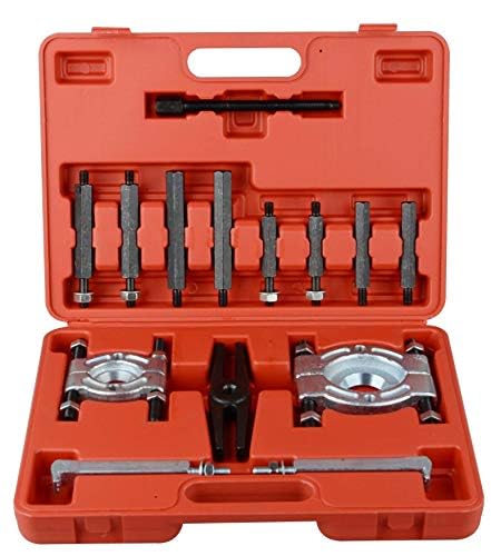 DAYUAN YT-US137 14pcs Bearing Separator Puller Set, Heavy Duty 5 Ton Capacity 2 inch and 3 inch Bearings Splitters Puller Kit,Red