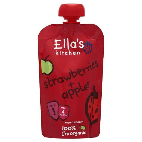 Ellas Kitchen Organic Strawberries & Apples Stage Baby Food 1 120g