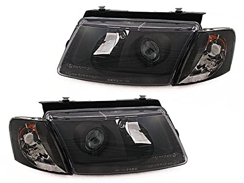 PASSAT B5 3B 96-00 H7/H7 BLACK Headlights with Lens