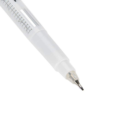 Tattoo Skin Marker Pen, Sterilized Eyebrow Tattoo Surgical Skin Scribe Marker with Ruler, for Tattoo Piercing Permanent Makeup