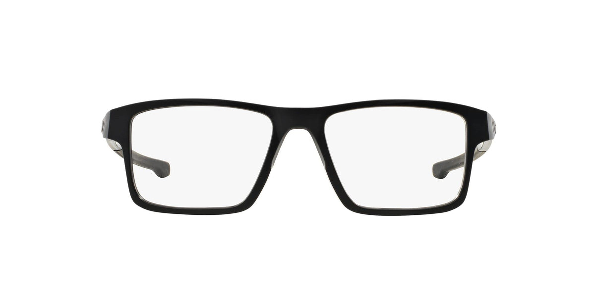 Oakley Men's OX8040 Rectangular Prescription Eyewear Frames, Satin Black, 54mm