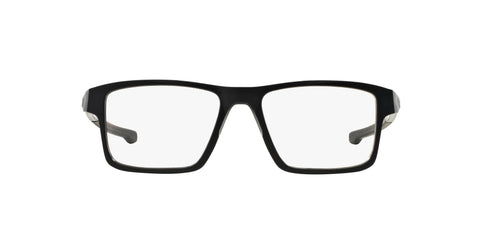 Oakley Men's OX8040 Rectangular Prescription Eyewear Frames, Satin Black, 54mm