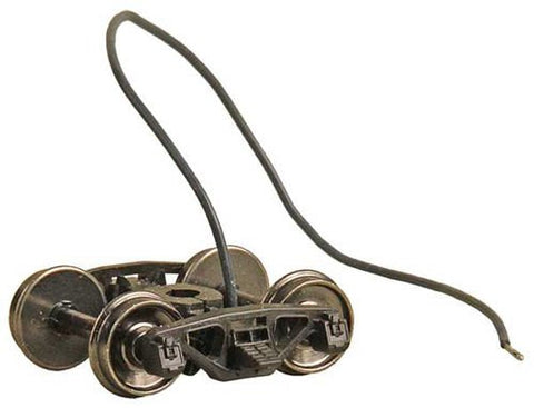 Bettendorf AAR Leaf-Spring HGC Caboose Trucks w/Electrical Pickup -- Code 88, 33 Smooth-Back RP-25 Wheels 1 Pair"