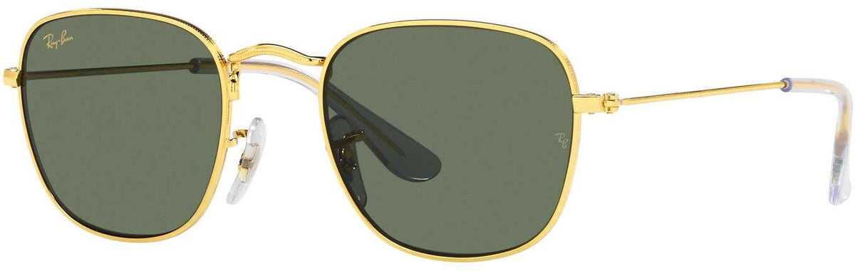 Ray-Ban Junior Kids' RJ9557S Square Sunglasses, Legend Gold/Dark Green, 46 mm