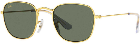 Ray-Ban Junior Kids' RJ9557S Square Sunglasses, Legend Gold/Dark Green, 46 mm