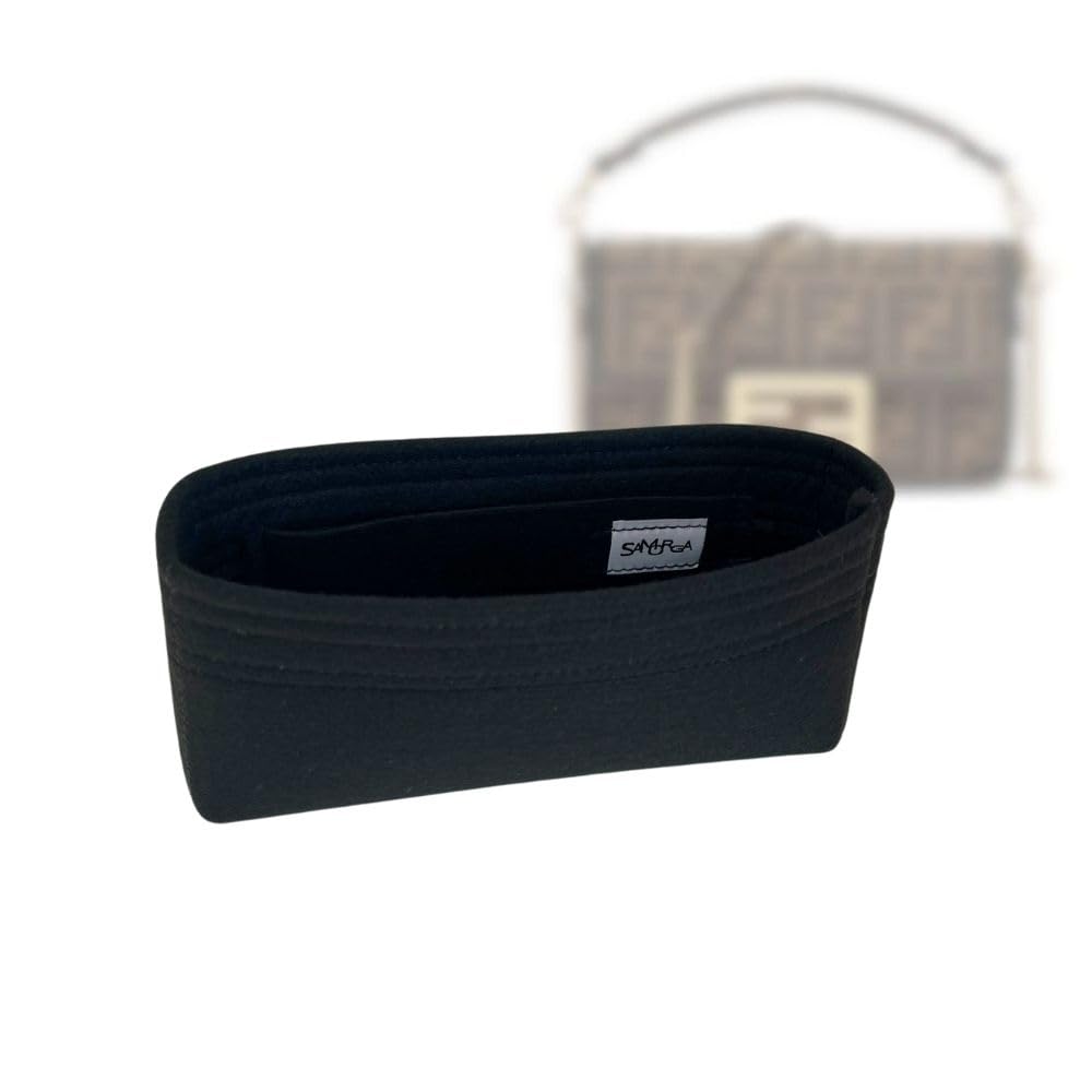 SAMORGA Bag Organizer Mini 19cm Bag (14-3) (2mm Black)