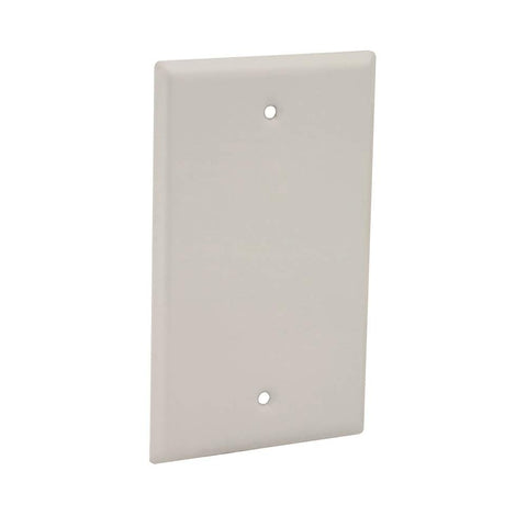 Hubbell-Bell 5173-1 Blank Weatherproof Single Gang Device Mount Cover, White