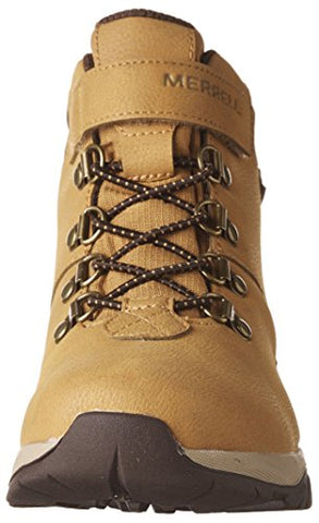 Merrell BoysÃ¢â‚¬â„¢ ml-B Alpine Casual Waterproof High Rise Hiking Boots, Orange (Wheat), 5 UK 37 EU