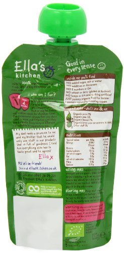 7 Pack of Gluten Free Ellas Kitchen S1 Broccoli Pears & Peas 120 g