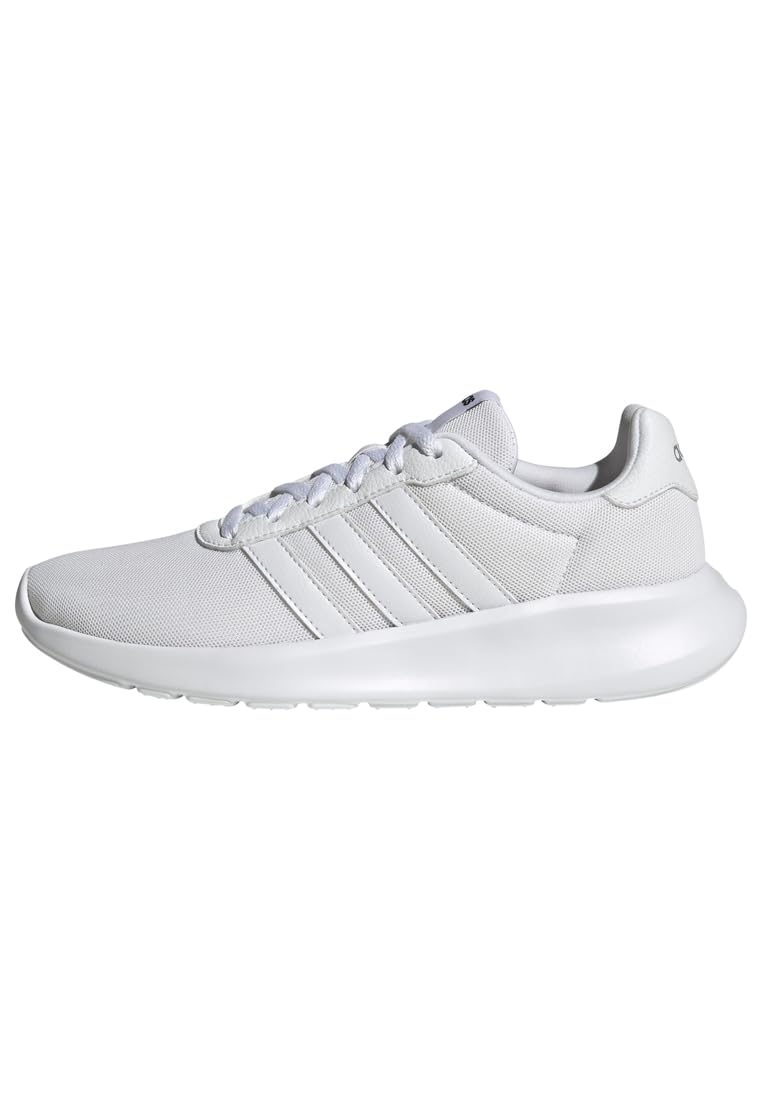 adidas Women's Lite Racer 3.0 Running Shoe, FTWR White FTWR White Grey Two, Ftwr White Ftwr White Grey Two, 10 US