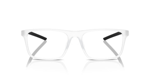 Scuderia Ferrari Men's FZ8001U Square Prescription Eyewear Frames, Transparent Grey/Demo Lens, 54 mm