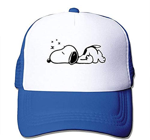 Peanuts Snoopy Male/Female Baseball Mesh Caps Hat Adjustable RoyalBlue