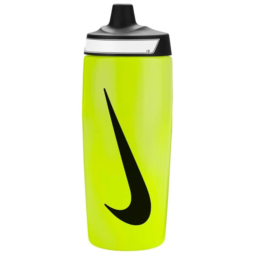 Nike Refuel Bottle Grip Drinking Bottle for Adults, Volt/Black/Black, 532 ml