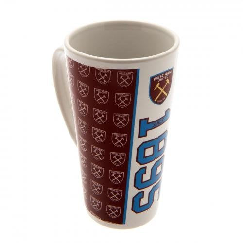 West Ham United F.C. Latte Mug Official Merchandise by West Ham United F.C.
