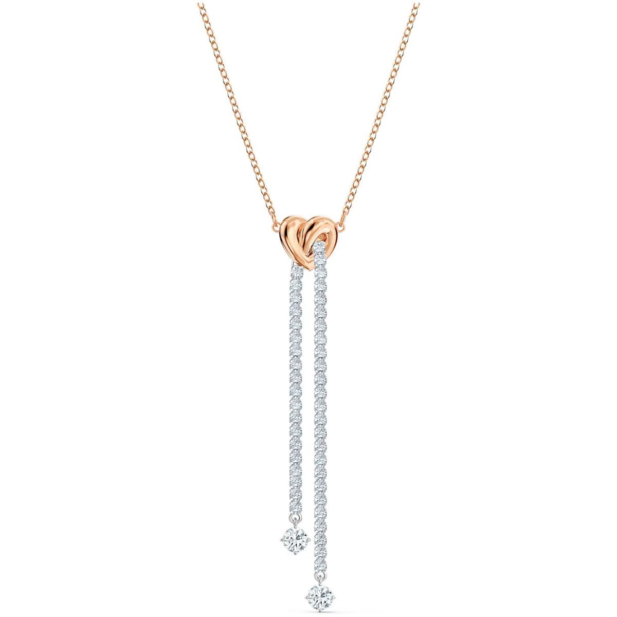 SWAROVSKI Lifelong Heart Y-Necklace Cz White One Size