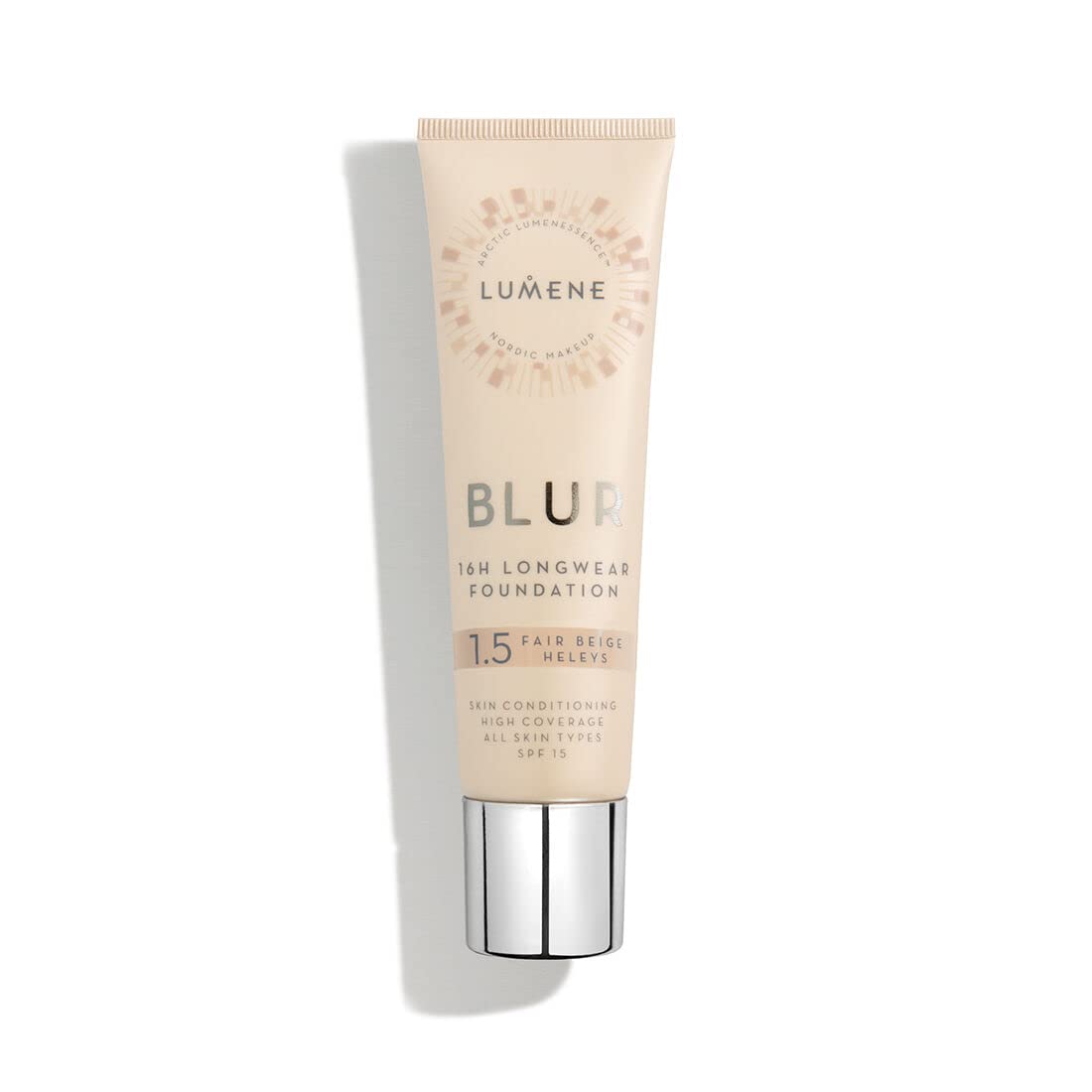 LUMENE BLUR FOUNDATION Long-lasting for all skin types 30ml 1.5 Fair Beige