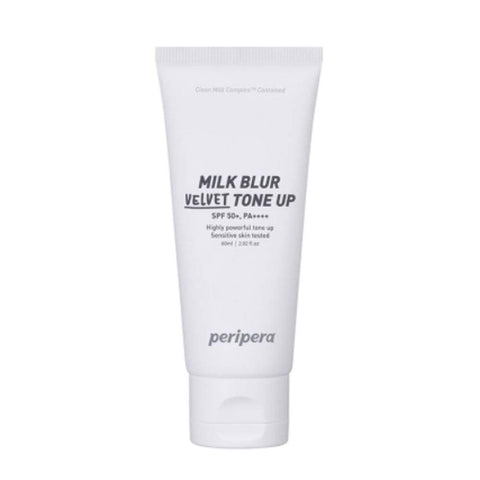 Peripera Milk Blur Velvet Tone Up Cream - Smooths, Hydrates and Brightens Skin Tone, Suitable for Sensitive Skin - 60ml