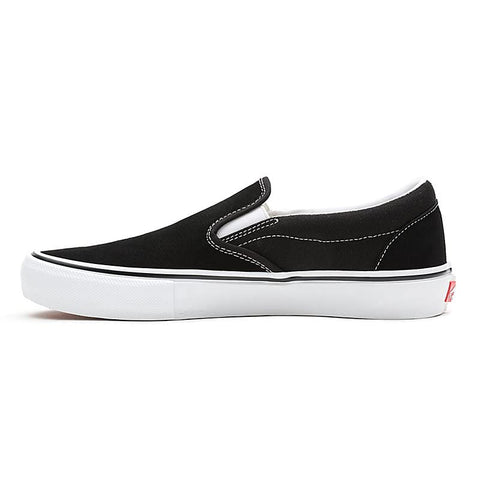 Vans Men's Skate Slip On, Black/White, Size 6