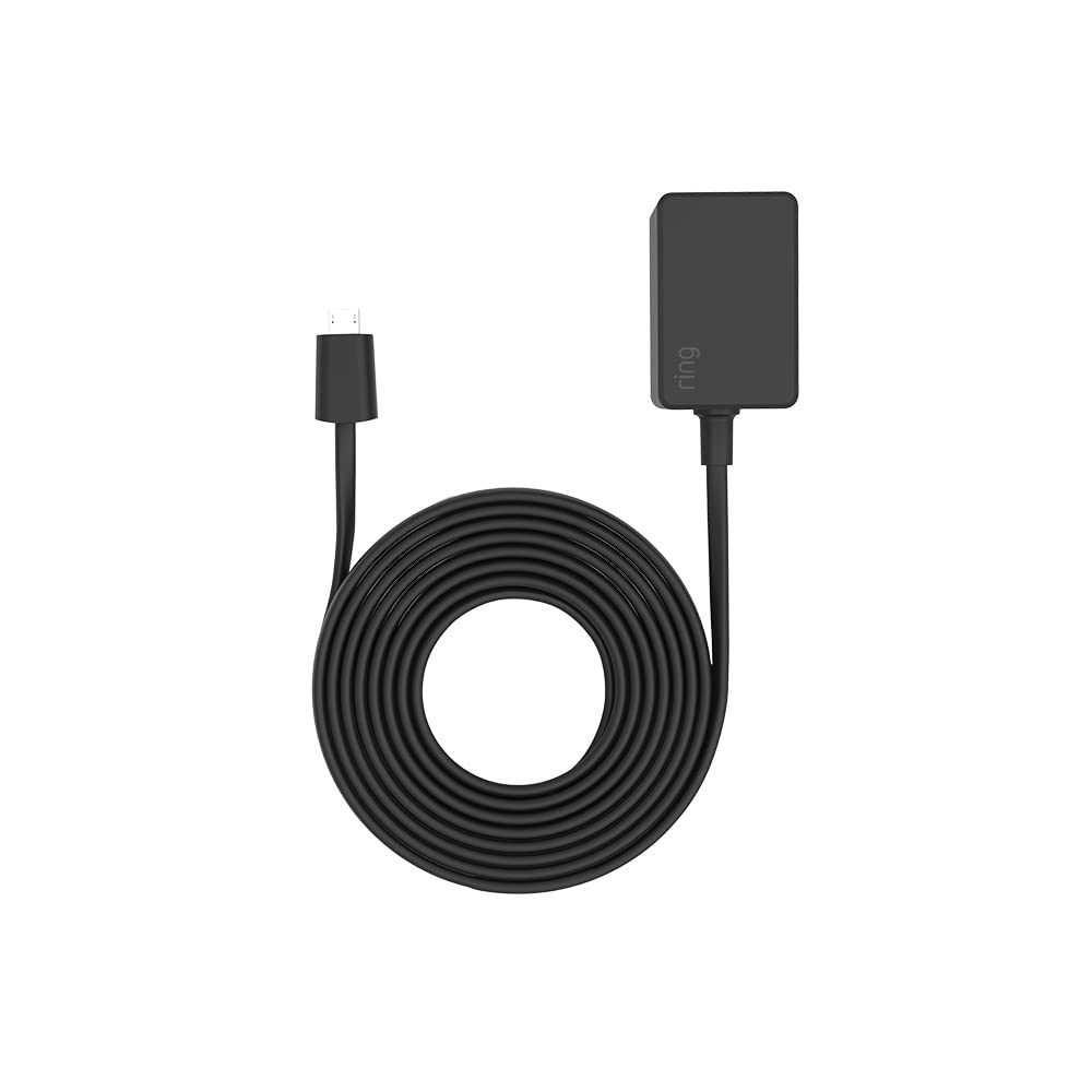 Ring 3-m power adaptor for Ring Indoor Cam (Black)