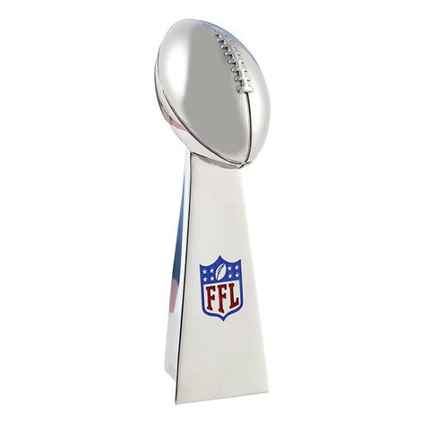 Fantasy Football Trophy - 4 INCHES Stainless Steel Replica Trophy Made for Fantasy Football Champions (FFL Stainless Steel Trophy)