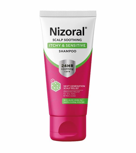 Nizoral Scalp Soothing Itchy & Sensitive Scalp Shampoo 200ml | Immediate Relief | 24HR Soothing Care | Soothe Your Scalp & Stop Itchiness | Next Generation Scalp Relief | With Aloe Vera | Shiny Hair