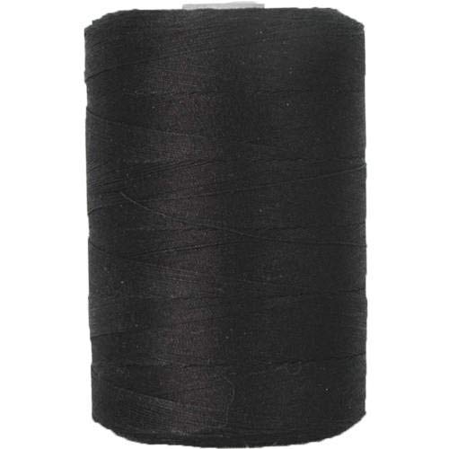 100% Cotton Thread by Threadart| Color BLACK | For Quilting, Sewing, and Serging | 1000M Spools 50/3 Weight | 50 Colors Available