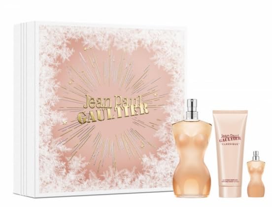 Jean Paul Gaultier Classique Eau de Toilette 3-pcs Gift Set (Eau de Toilette 3.4 Fl Oz + Body Lotion 2.5 Fl Oz +EDT Mini 0.2 Fl Oz)