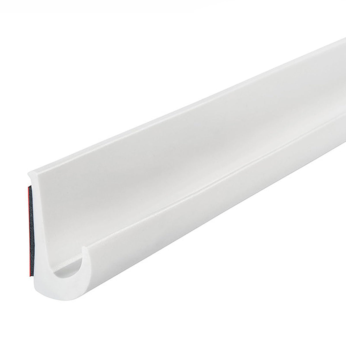 RV Rain Gutter, PVC Rain Gutter, Self-Adhesive, J Shape RV Rain Gutter for Motorhomes, Rain Gutters, Plastic Rain Gutters, Roof Rain Diversion Strips for Truck, Motorhome, Boat, Van, Door (White-15M)