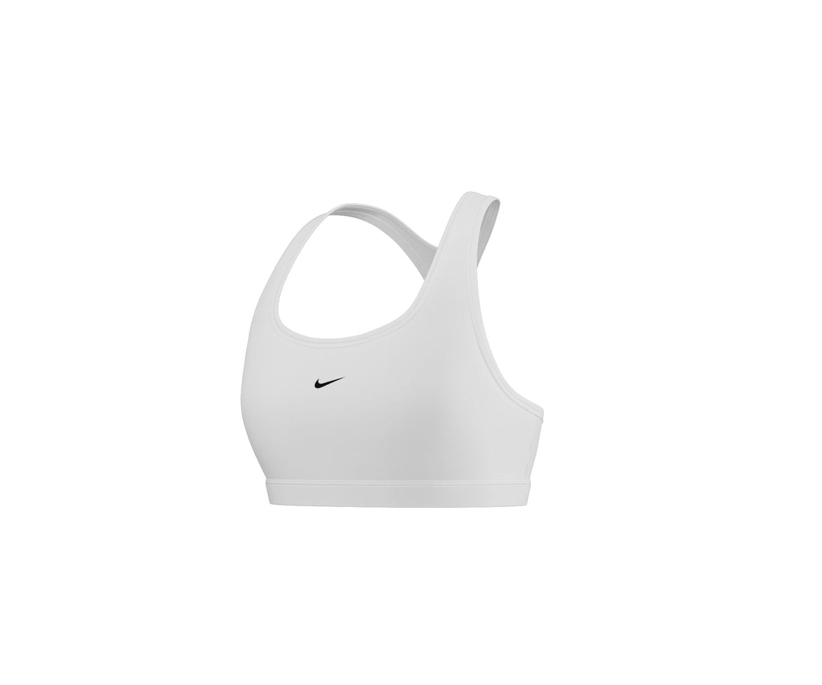NIKE DX6817-100 W NK SWSH LGT SPT Bra Sports Bra Women's White/Black Size M