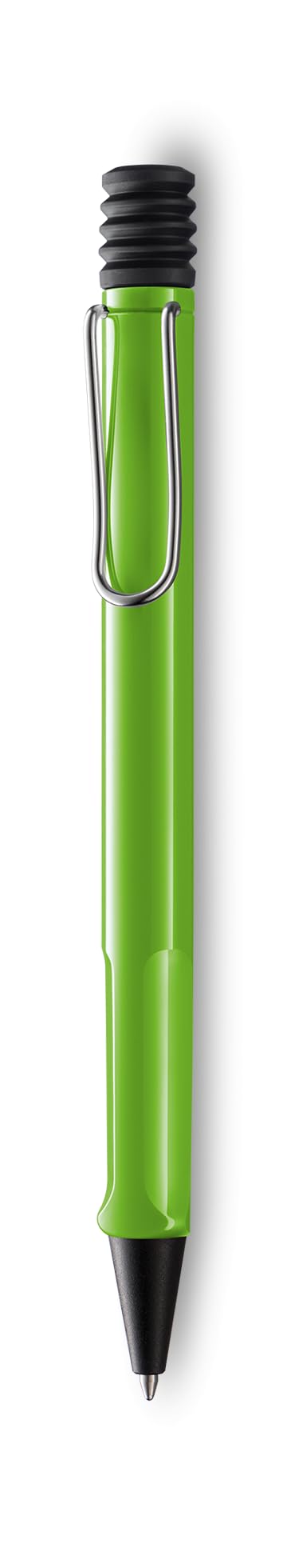 Lamy Safari Ballpoint Pen - Smooth Writing ABS Plastic Luxury Pen with Chrome Wire Clip, Blue Ink, and Molded Pen Grip, Pens for Journaling, Office, or Gift, Great Holiday Stocking Stuffer (Green)