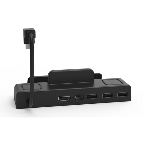 6 in 1 Dock Station RJ45 LAN Port Type-C Fast Charging for Steam Deck/Switch for ROG Ally/OLED Game Console 4K (Without Network Port)