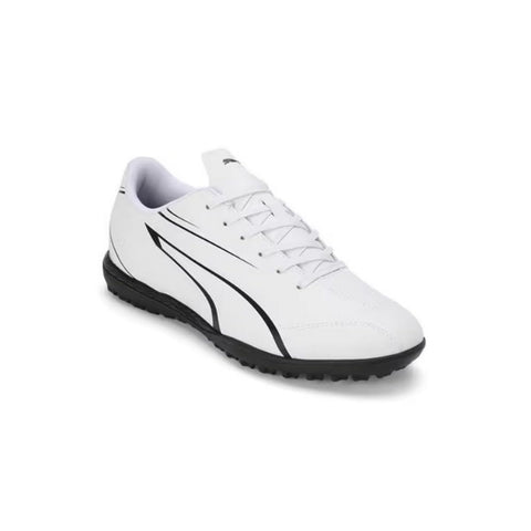 PUMA Unisex Kid's Vitoria Tt Jr Soccer Shoe, Puma White Puma Black, 11 UK