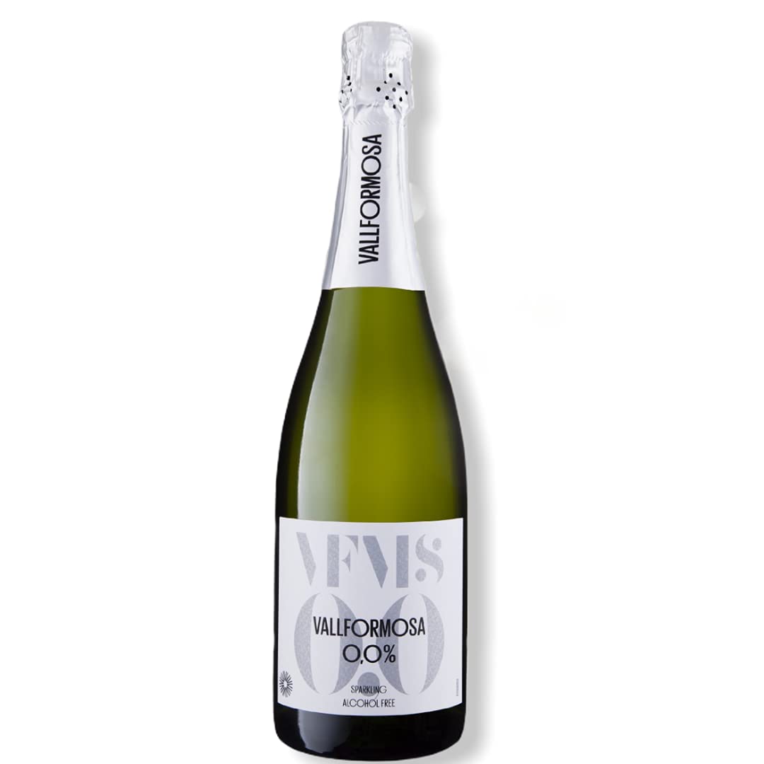 Vallformosa Alcohol Free Cava Wine 0.0% - 750ml - Certified Gluten Free & Vegan, From Vallformosa winery in the Spanish region of Penedes, Non-alcoholic sparkling Cava De-alcoholised