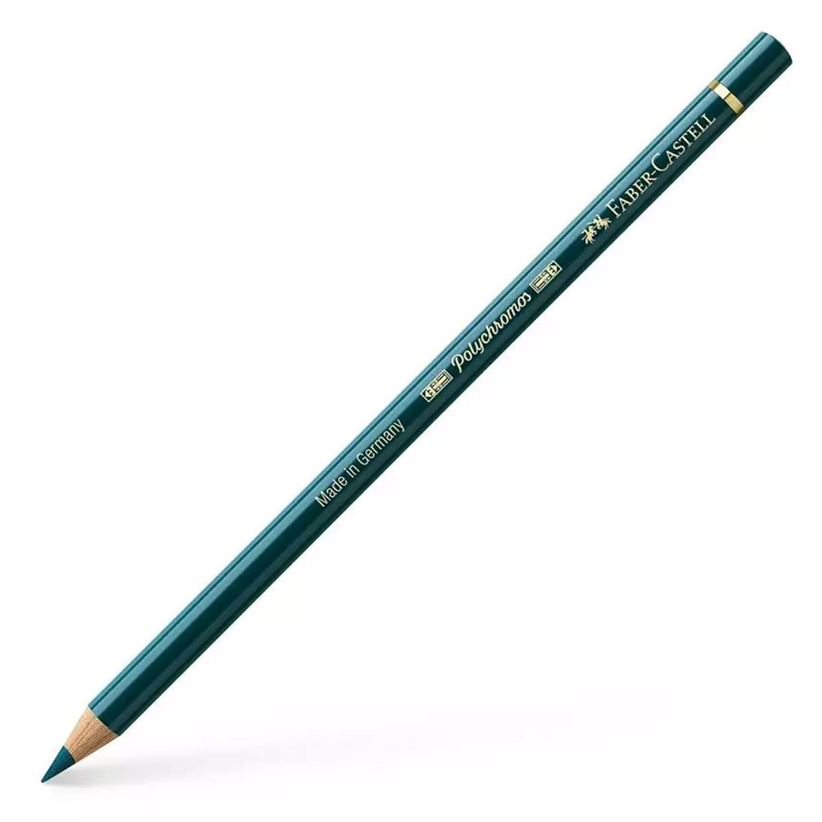 Faber-Castell Polychromos Artists' Single Pencil - Colour 158 Deep Cobalt Green