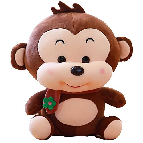 JOSON Monkey Plush Toy, 12 inches Soft and Fluffy Stuffed Monkey Animal, Suitable for Children's Birthday (Brown)