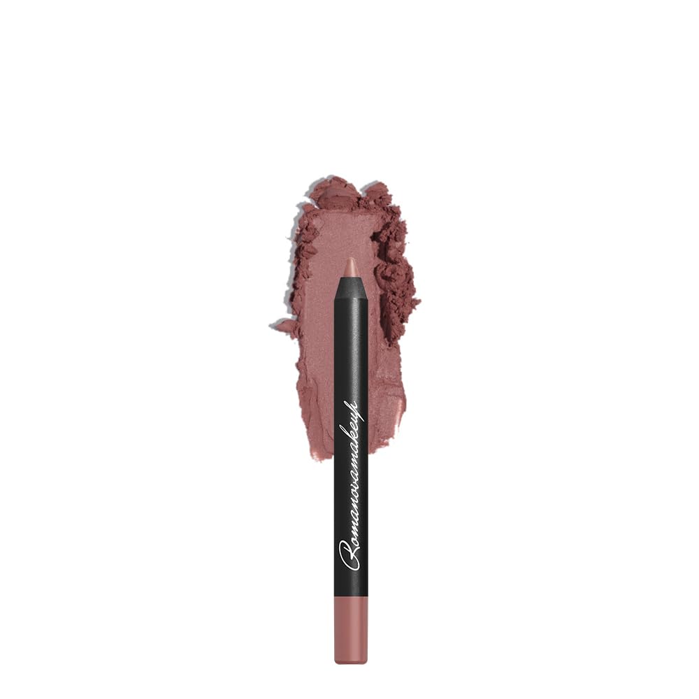 Romanovamakeup Sexy Contour Lip Liner RETRO mini BERRY NUDE SHADE to Pair with Nude Berry Lipstick. Smooth, Long Lasting Lip Pencil for Women to Create Natural-looking, Visually Full Cool Toned Lips.