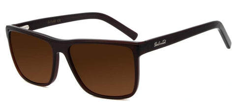 SunCristal Classic Polarised Sunglasses Retro UV400 Protection Square Frame Mens Sunglasses for Driving Fishing Brown eyewear