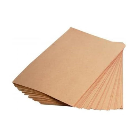 Clairefontaine - Ref 396006C - Kraft Paper (125 Sheets) - A3 (420 x 297mm) Sized - Natural Brown, Smooth Side & Ribbed Side, 90gsm Paper, Acid Free, pH Neutral