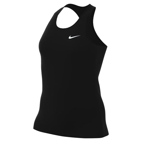Nike Women's W Nk Df Rlgd RCR Tank top, Black/White, L