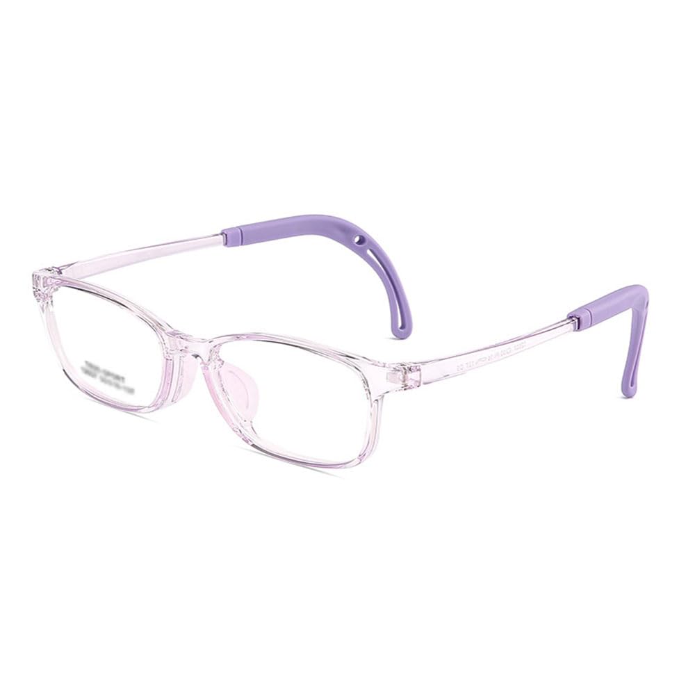 QYAJS Eyeglasses Frame Children Optical Glasses Frame TR90 Flexible Bendable One-piece Safe Eyeglasses Girls Boy