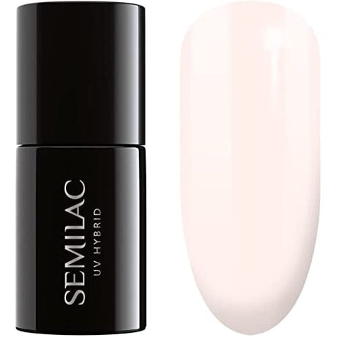 SEMILAC 162 Creamy Cookie Nail UV Gel Polish | Long Lasting and Easy to Apply | Soak off UV/Led | Perfect for Home and Professional Manicure and Pedicure 7 ml