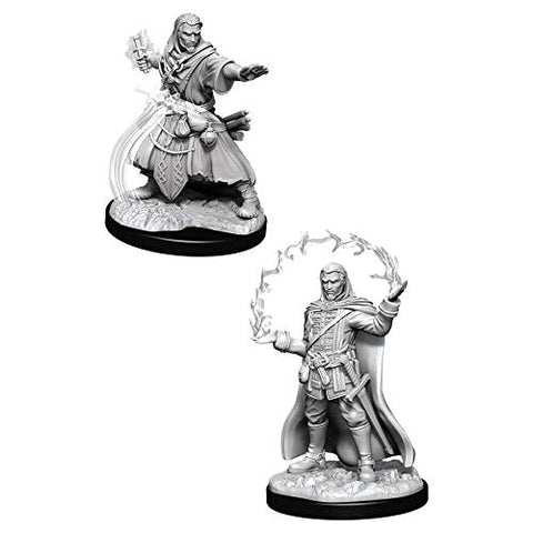 Dungeons & Dragons Nolzur's Marvelous Unpainted Miniatures Bundle: Male Human Wizard W11 + Female Human Wizard W11