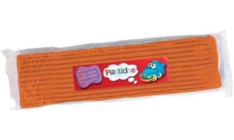 Plasticine One Colour Slab 400g - Sienna, Official Aardman Colour of Morph, Modelling Compound for Animators and Model Makers, Never Dries Out, Make Sculptures, Models and Stop-Motion Animations