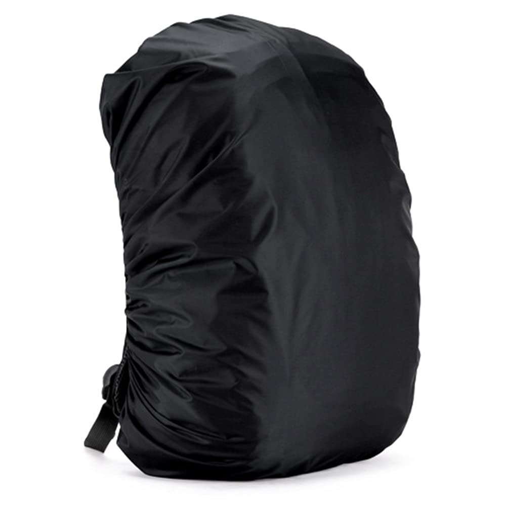Silfrae Waterproof Rucksack Cover Backpack Rain Cover 30L-100L for Travel Climbing Hiking (Black, 40L-50L)