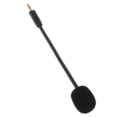 Haofy Game Microphone, Plug and Play Removable Mic Arm Omnidirectional Noise Reduction 20Hz-16KHz Flexible 3.5mm Microphone Replacement for Headsets