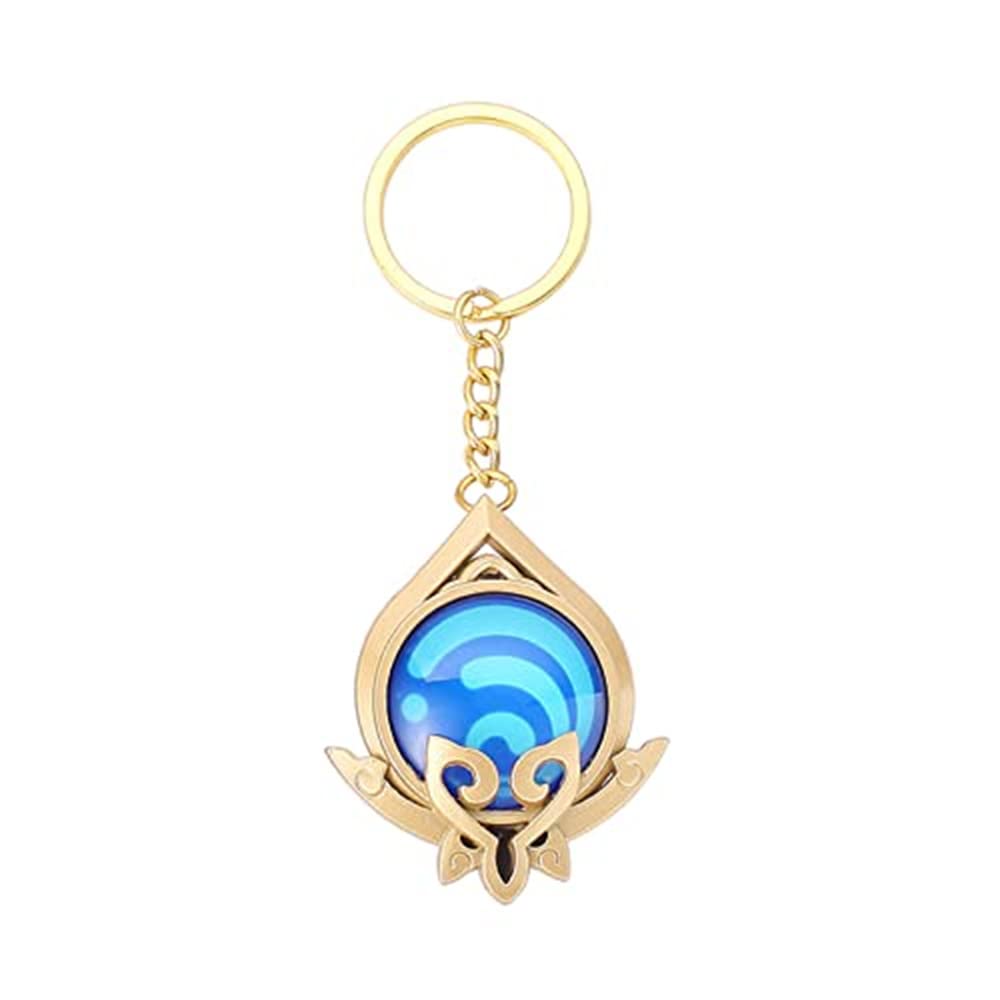 Genshin Luminous Key charms Toy Impact Sumeru Hydro Keychain Gold Game Figure Key Chain Pendant Keyring Genshin Character Cosplay Accessories Eye of God