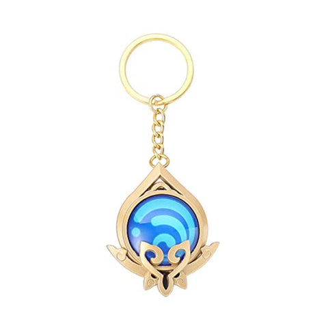 Genshin Luminous Key charms Toy Impact Sumeru Hydro Keychain Gold Game Figure Key Chain Pendant Keyring Genshin Character Cosplay Accessories Eye of God