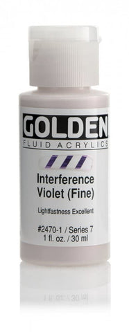 Golden Fluid Acrylic Paint 1 Ounce-Interference Violet Fine