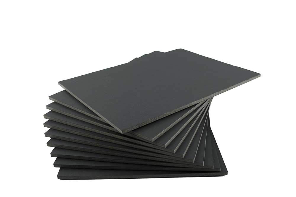 House of Card and Paper Black Foam Board A2 size 420mm x 594mm x 5mm thick, 10 sheets of Foam Board per pack
